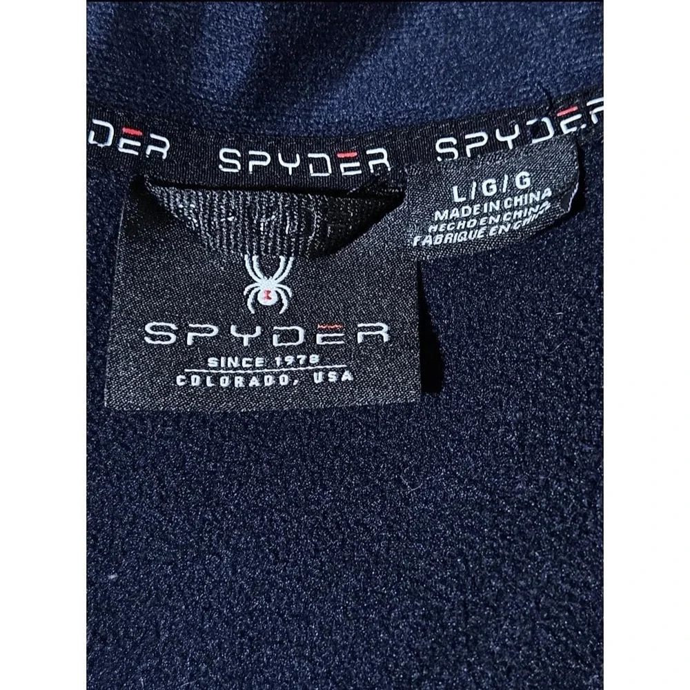 Spyder Mens Large Sweater Bandit Activewear Long Sleeve Full Zip Blue